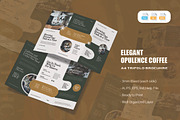 Elegant Coffee - Trifold Brochure, a Brochure Template by AQR Studio (Thumbnail 1 of 2)