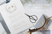 Gold floral alphabet/monograms, an Illustration by Pamyatka Shop (Thumbnail 10 of 12)