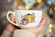 Pumpkins & Autumn Decor Set, a Seasonal Illustration by Panna Limon Store (Thumbnail 2 of 10)