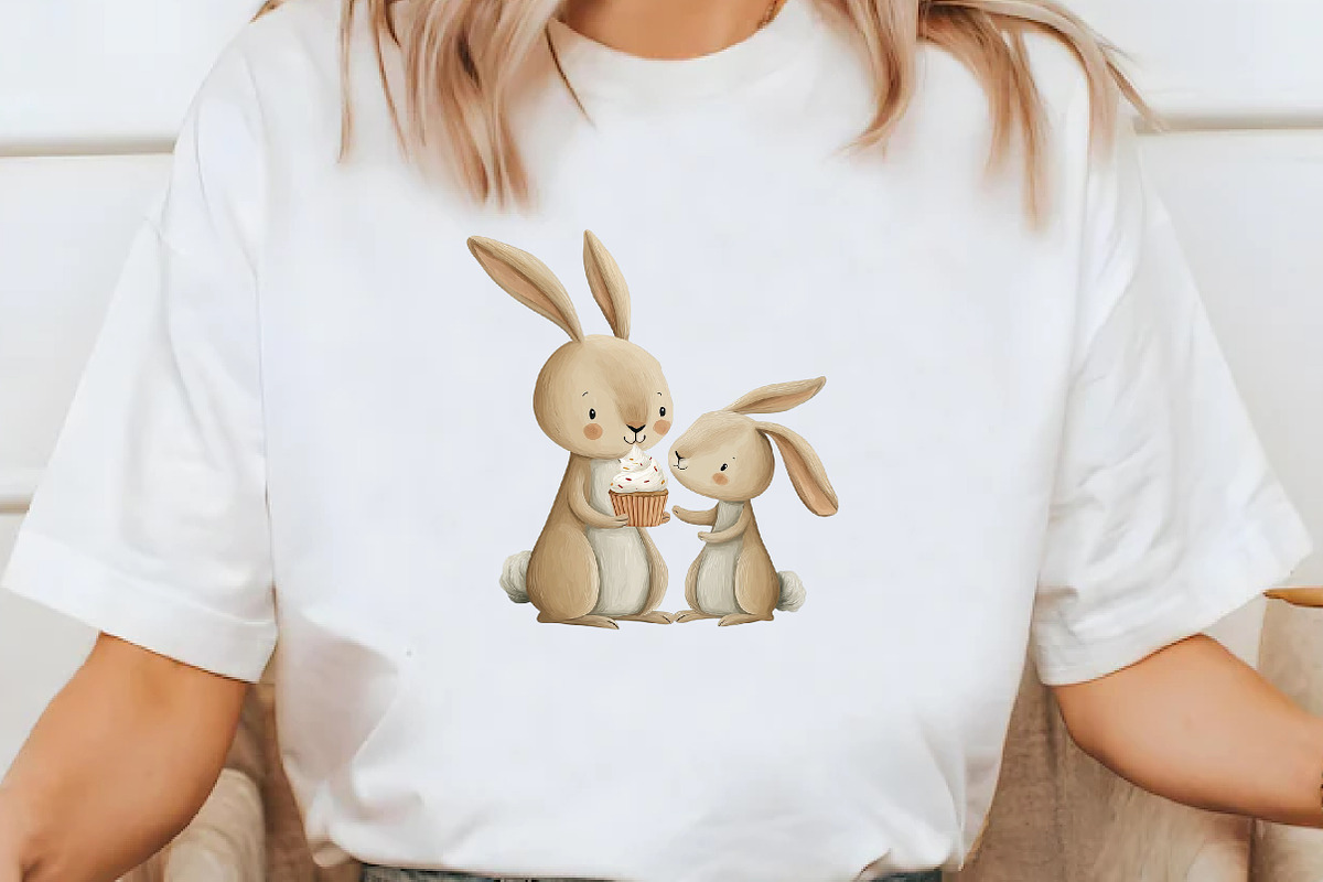 Bunny Mother's Day bunny Clipart, an Illustration by Designworld (Photo 6 of 8)