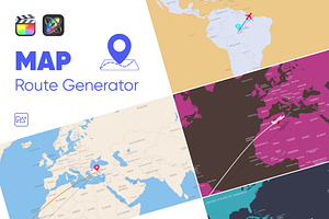 Map Route Generator, a Templates & Theme by Poly Artboard