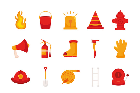 Firefighter Equipment Illustration S preview 2
