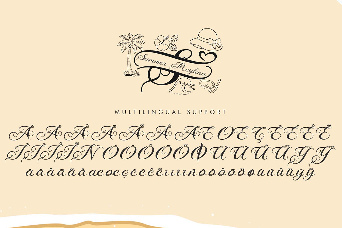 Summer Meylina Monogram, a Handwritten Font by Yoga Letter (Photo 7 of 7)