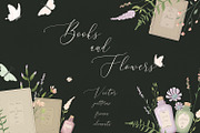 Books and Flowers. Vector patterns, a Pattern Graphic by HmarkaShop (Thumbnail 1 of 6)
