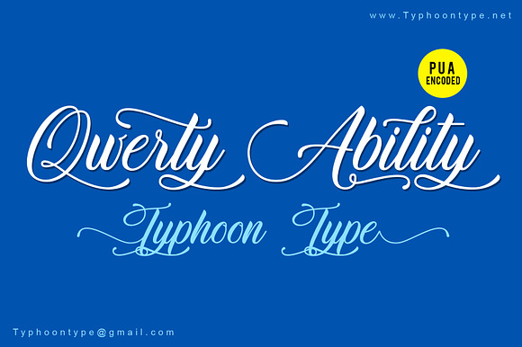 Qwerty Ability font preview 3