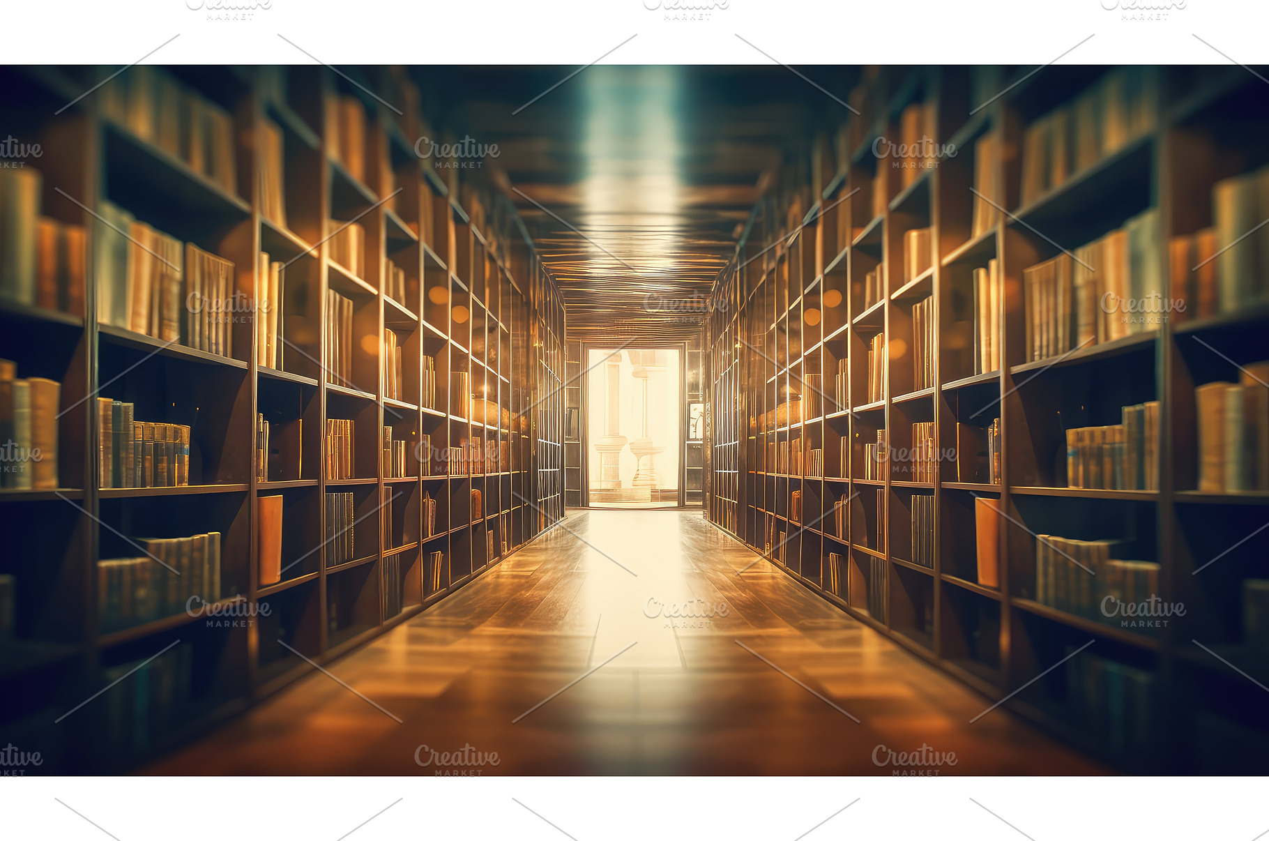 books blurred empty interior room ai, a Background Photo by pikepicture