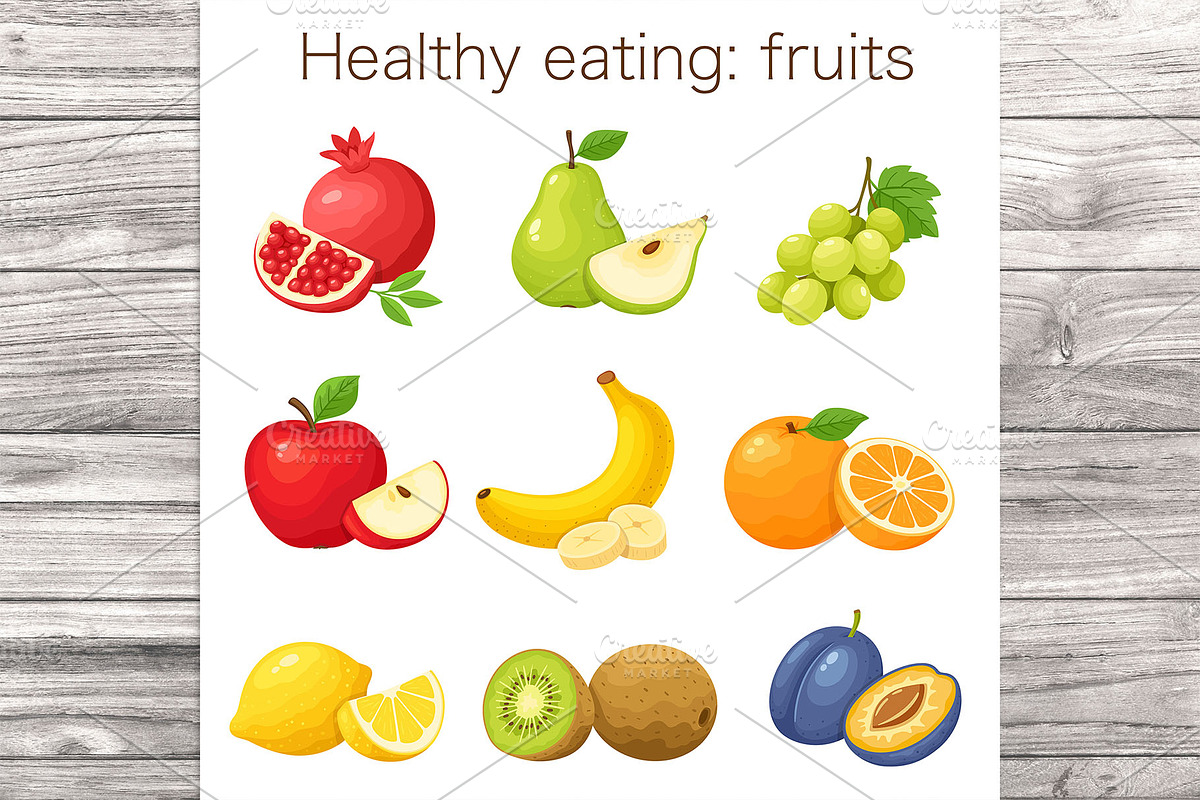 Healthy Eating Fruits Design Kit, a Food Illustration by Artspace (Photo 1 of 9)