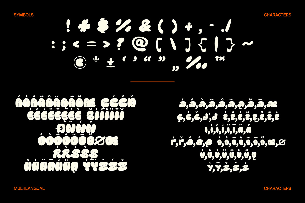Nag | Retro Groovy Bubble Font, a Sans Serif Font by Koplexs Studio (Photo 9 of 10)
