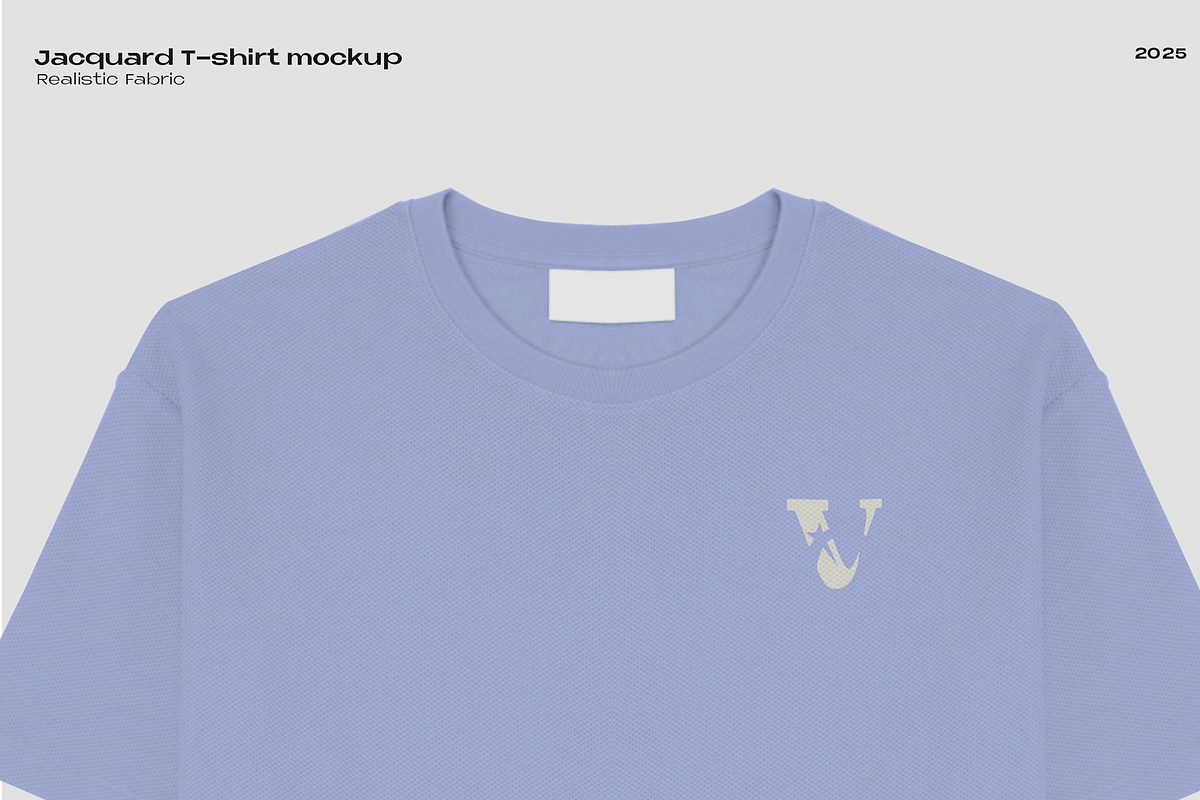 Jacquard T-shirt mockup, a Shirt Mockup by Voyage Studio (Photo 2 of 3)