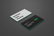 business card mockup on marble, a Business Card Template by Michał Pieczyński (Thumbnail 4 of 5)