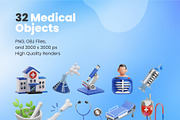 Medical 3D Icons, an Object 3D Model by Rakata Studio (Thumbnail 7 of 7)