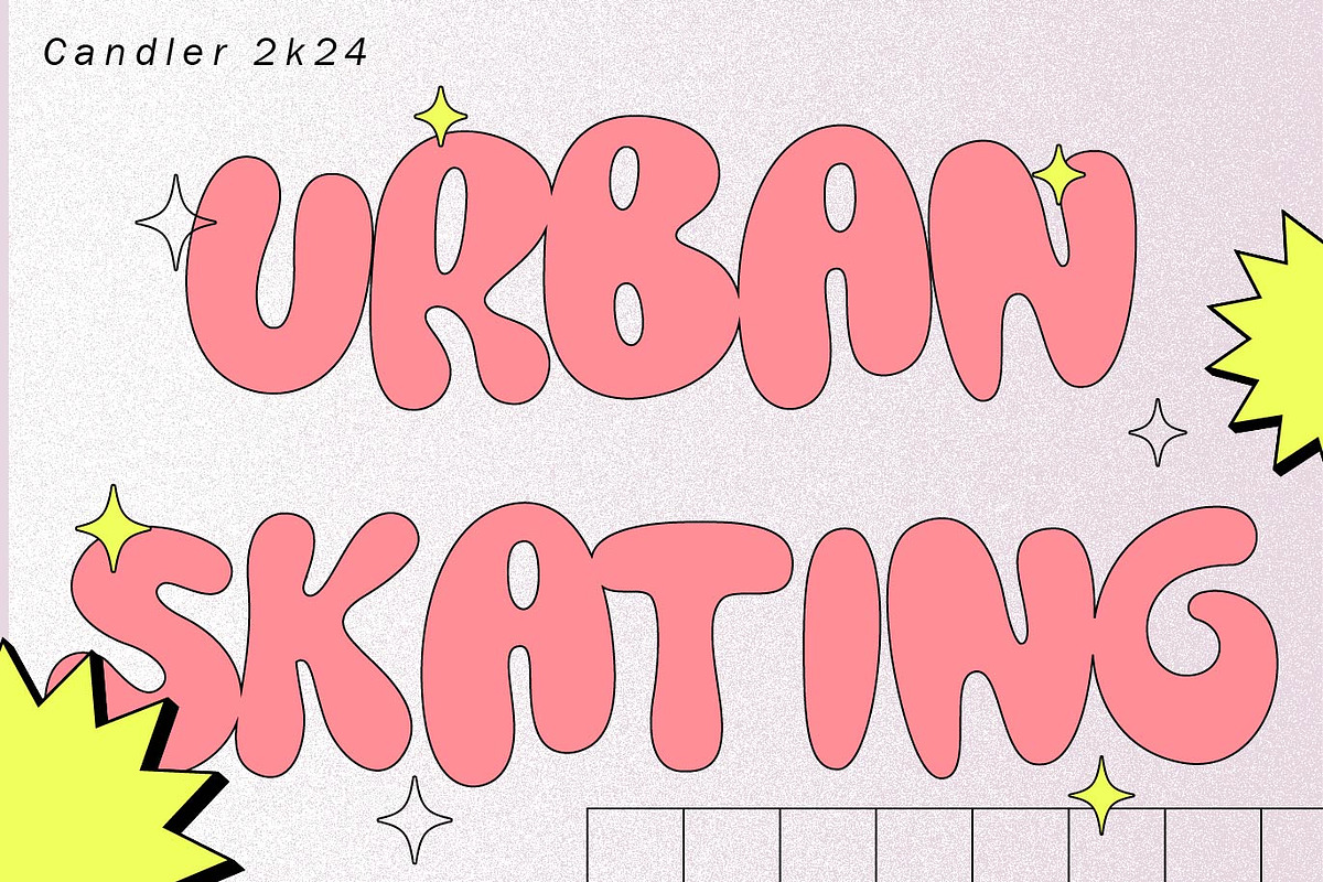 Candler - Cute Bubble Font, a Sans Serif Font by PROF STUDIO (Photo 5 of 6)