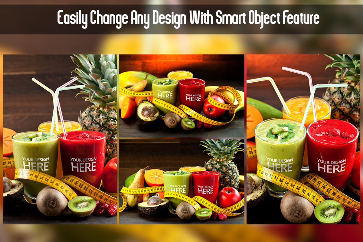 Glass Juice Mock Up V2, an Advertising Mockup by Pixel Place (Photo 4 of 6)