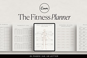 Fitness Planner Canva Template, a Presentation Template by HelloKarla (Thumbnail 1 of 6)