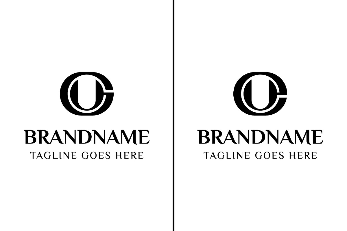 Letters GU and EU Monogram Logo, a Branding & Logo Template by Pray Art Design Studio