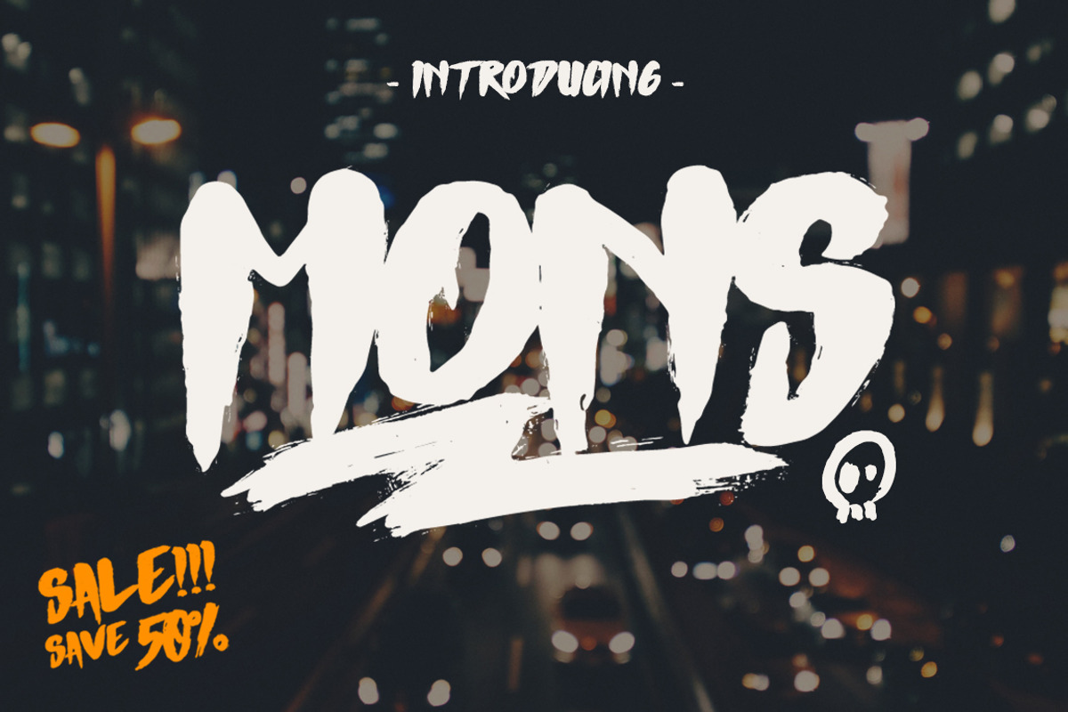 Mons Typeface, a Font by giemons™ (Photo 1 of 5)