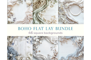 Boho Flat Lay Mockup Bundle