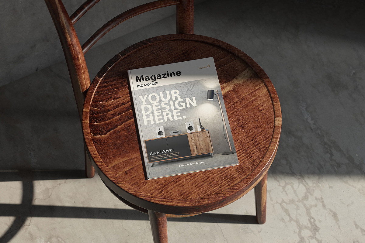 A4 Magazine Mockups PSD, a Books & Magazine Mockup by GreatFruit (Photo 3 of 13)
