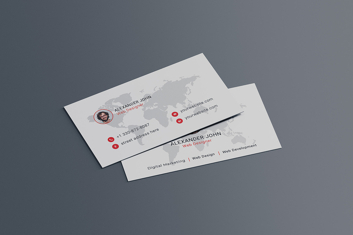 Clean Individual Business Card, a Business Card Template by Saman Osama (Photo 4 of 4)