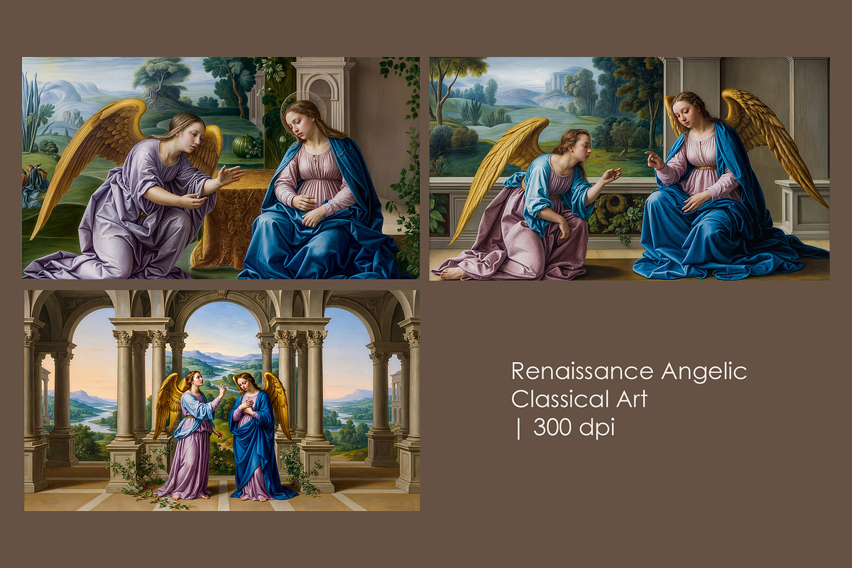Renaissance Angelic Classical, an Education Illustration by StockVerse Creative (Photo 1 of 4)