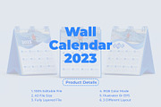 Corporate wall calendar 2023, a Templates & Theme by pixelcreatx (Thumbnail 1 of 4)