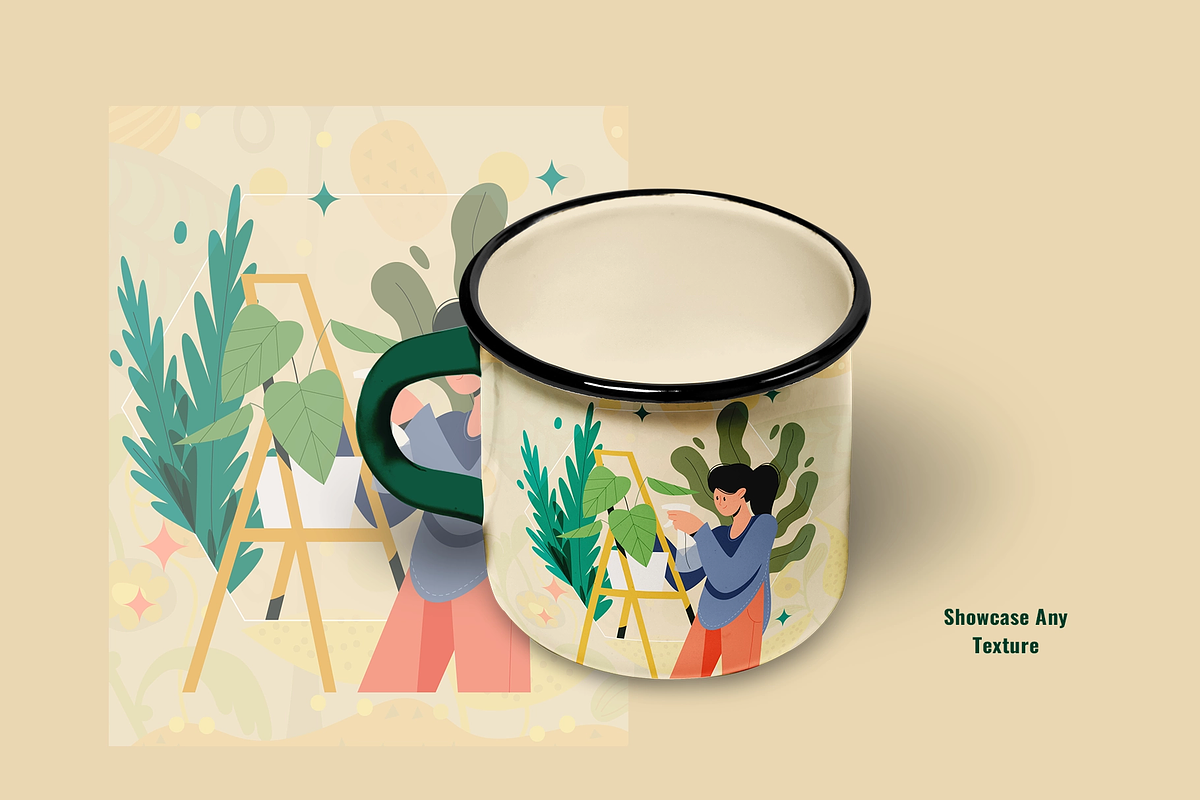 Enamel Coated Milk Mug Mockup Set, a Cups & Container Mockup by Designertale (Photo 10 of 12)