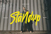 Jhon Standup - Streetwear Display, a Script Font by Black Junst (Thumbnail 5 of 9)