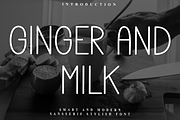 Ginger And Milk, a Sans Serif Font by InermediaSTUDIO (Thumbnail 1 of 8)