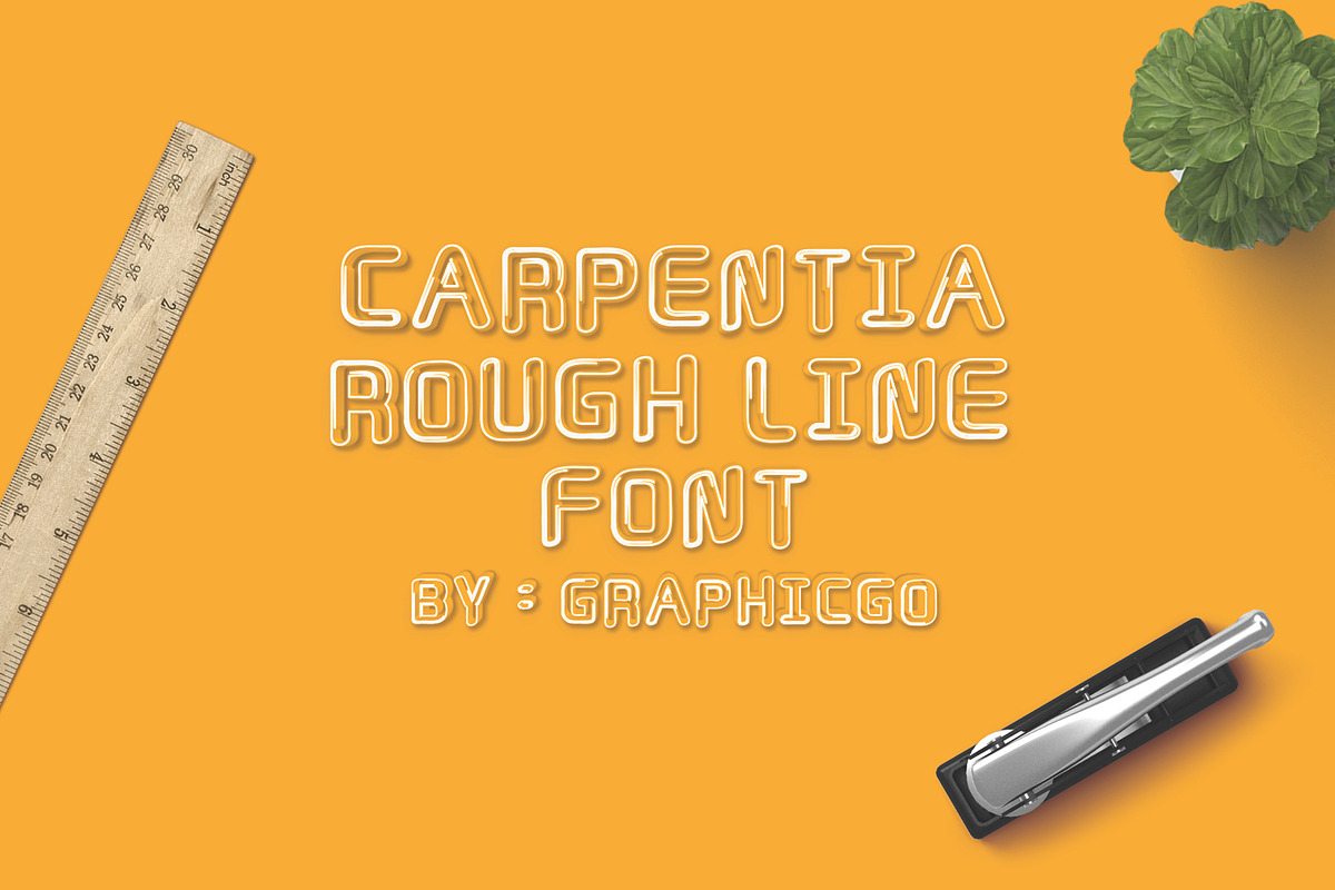 Carpentia Rough Line Font