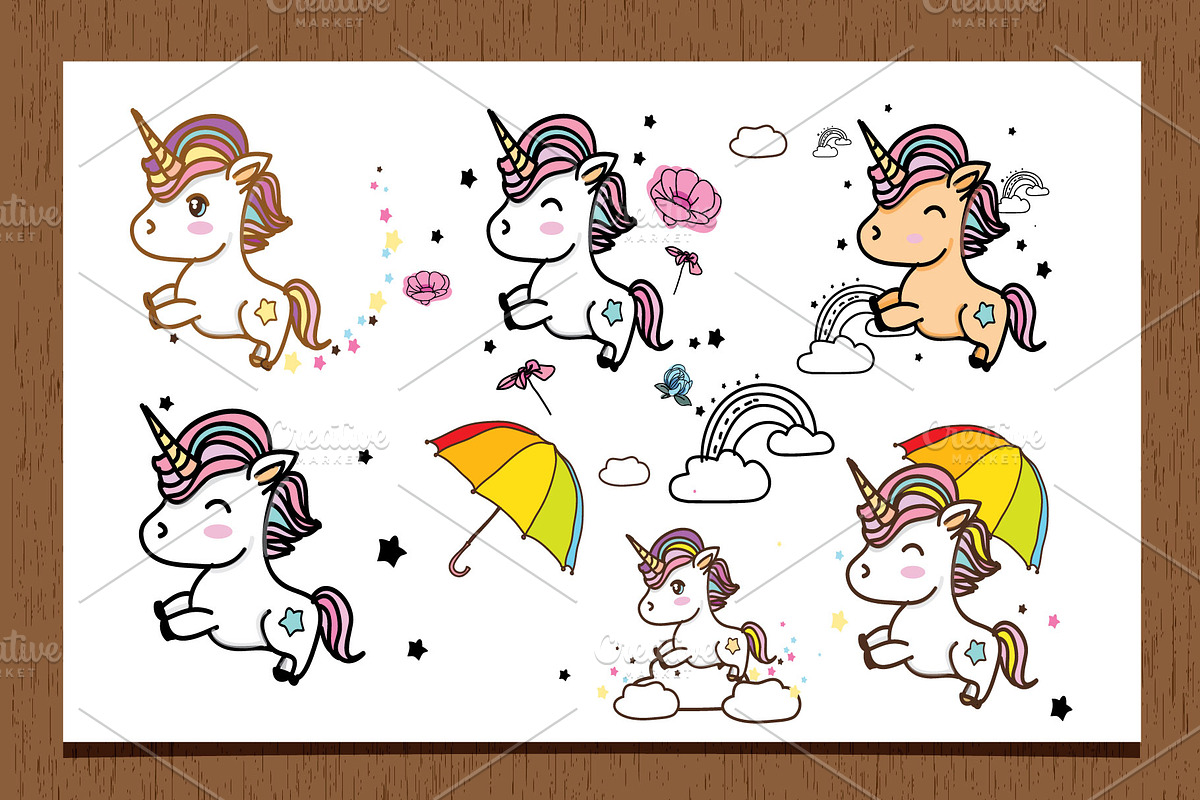 unicorns, an Illustration by Lesia.kabakova (Photo 1 of 4)