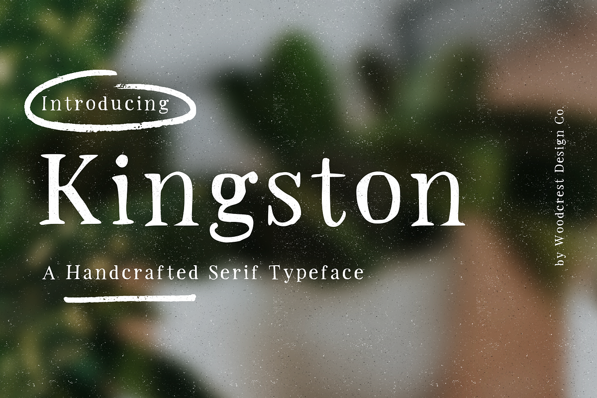 Kingston, a Font by Woodcrest Design Co. (Photo 1 of 2)