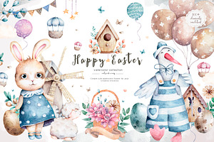 Happy Easter Spring Set