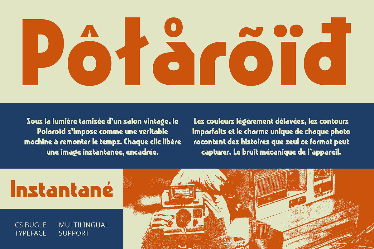 CS Bugle – Retro Font, a Sans Serif Font by Craft Supply Co. (Photo 5 of 8)