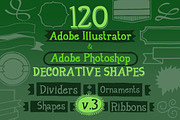 120 Handwritten Decorative Shapes 03, an Object Graphic by Cruzine (Thumbnail 1 of 5)