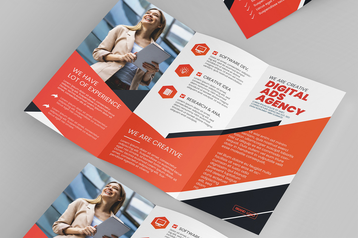 Corporate Tri Fold Brochure Template, a Brochure Template by MightyDesign (Photo 4 of 7)
