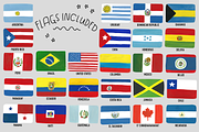 Hand Painted Flags of the Americas, an Illustration by Katrina Junio (Thumbnail 7 of 8)