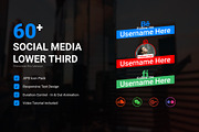 Social Media Lower Third V2 | mogrt, a Templates & Theme by Gatamotion (Thumbnail 1 of 2)