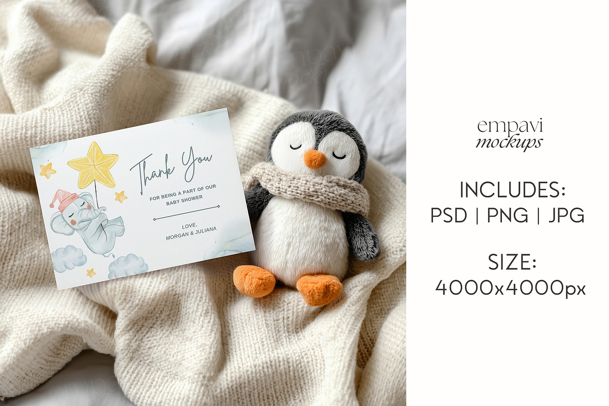 7x5 Landscape Invitation Card Mockup, a Mockup by EmpaviMockups (Photo 7 of 7)