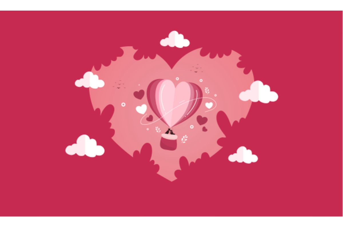 Valentines background vector set, a Seasonal Illustration by foxndeer (Photo 4 of 4)