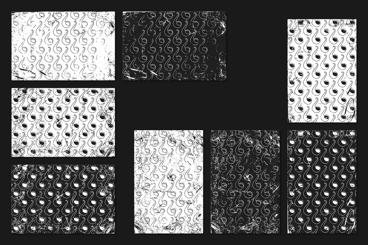 Shamrock (&) - 36 Grunge Patterns, a Pattern Graphic by Tustan (Photo 7 of 8)
