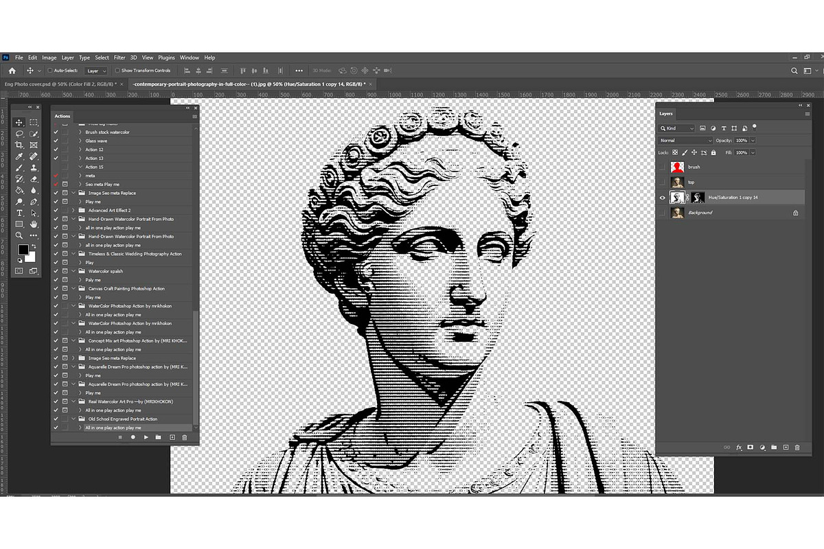 Old School Engraved Portrait Action, an Action Add-On by MRI STUDIO (Photo 8 of 12)