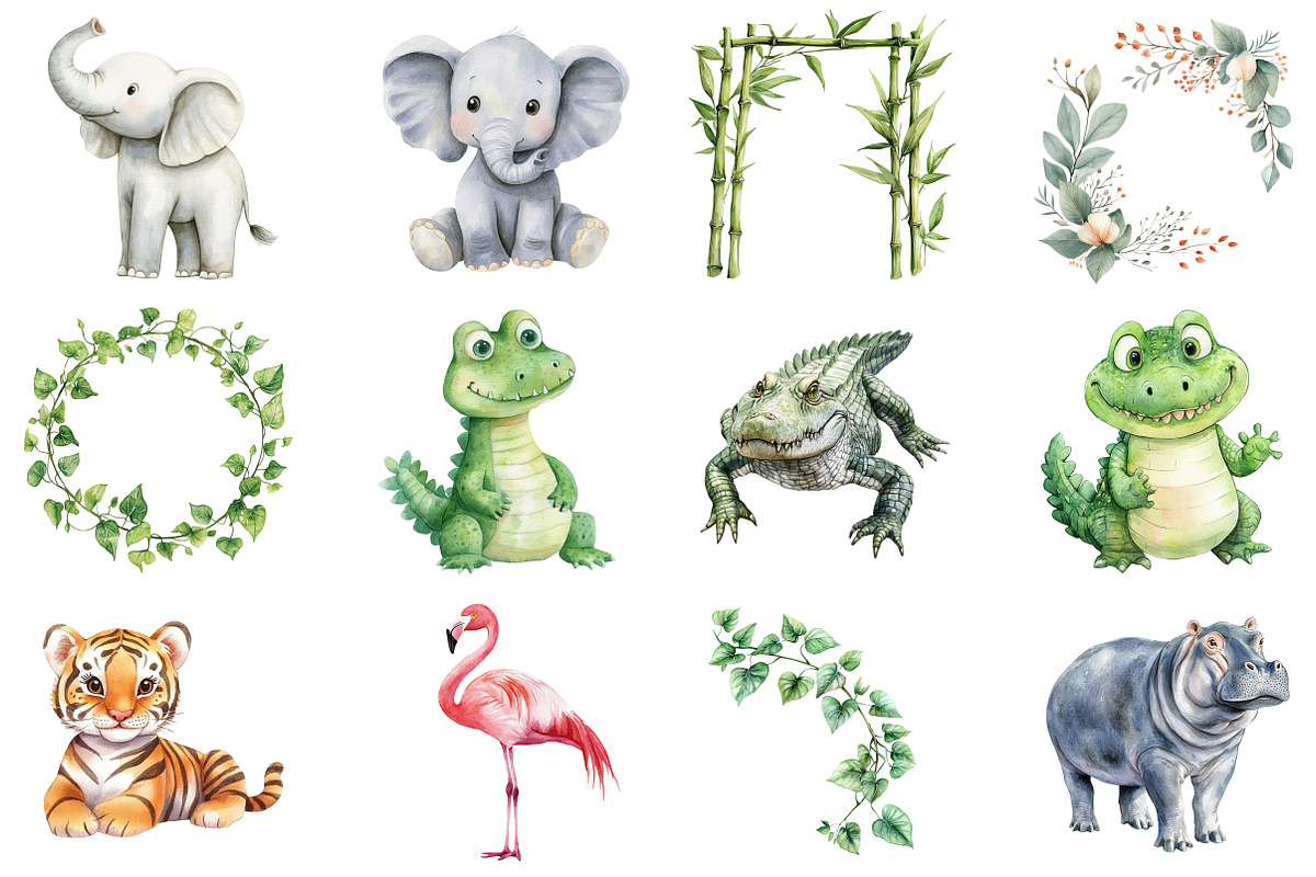 Cute Boho Baby Safari Animals, an Illustration by CitraGraphics (Photo 5 of 5)