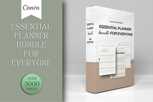 Essential Planner Bundle, a Templates & Theme by KDPISH
