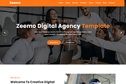 Modern SaaS & Business Agency HTML, a HTML Template by Themeplaza (Thumbnail 1 of 3)