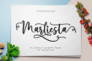 Marliesta Script Font, a Script Font by Megatype (Thumbnail 8 of 8)
