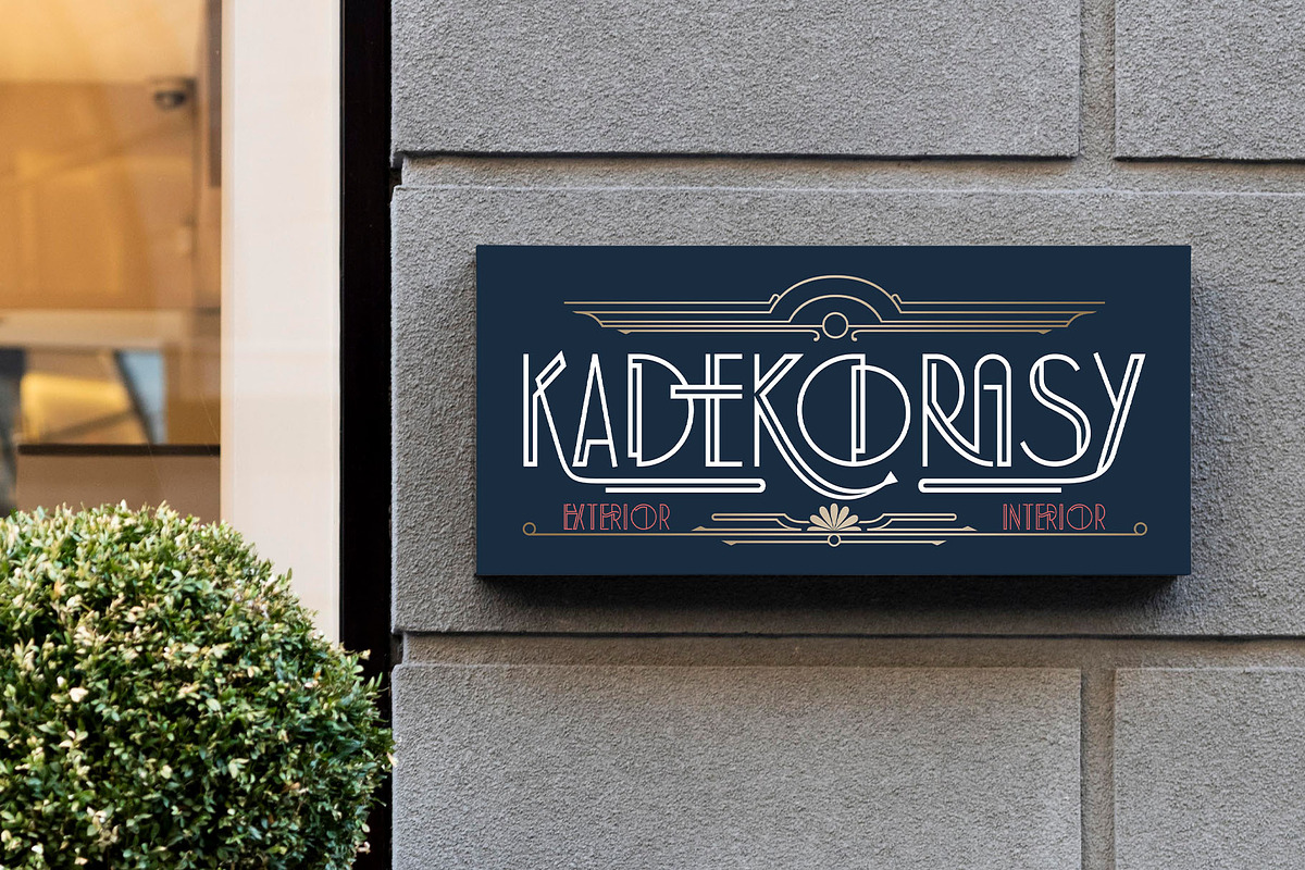 Art Decory Typeface, a Sans Serif Font by alit design (Photo 10 of 17)