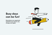 Business Sam - illustration pack, a Person Illustration by Ivan Mesaros (Thumbnail 3 of 5)