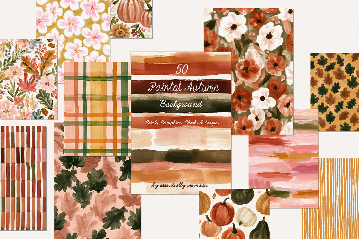 Painted Autumn Background & Textures, a Background Graphic by Essentially Nomadic (Photo 1 of 10)