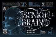 Shadow Chrome Typeface, a Serif Font by alit design (Thumbnail 9 of 17)