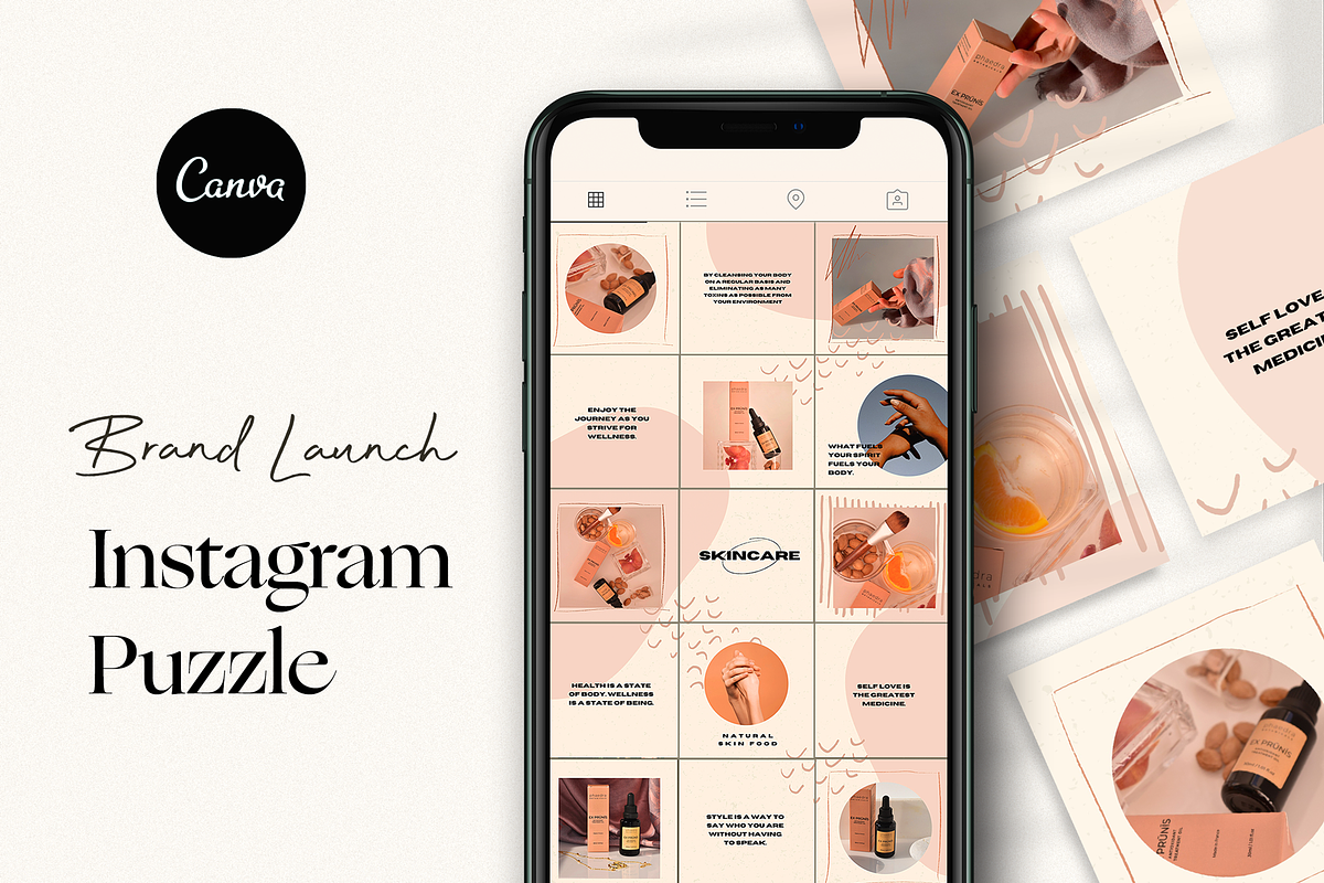 Brand Launch Instagram Puzzle, a Social Media Template by North Eighth (Photo 1 of 9)